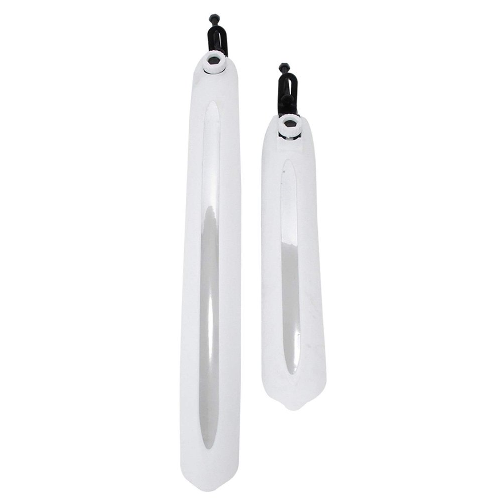 2pcs Removable Guards Quick Release Mud Bicycle Parts Accessories Bicycle Front Rear Fenders Mountain Road Bike Mud DaJiKan (Color : White)