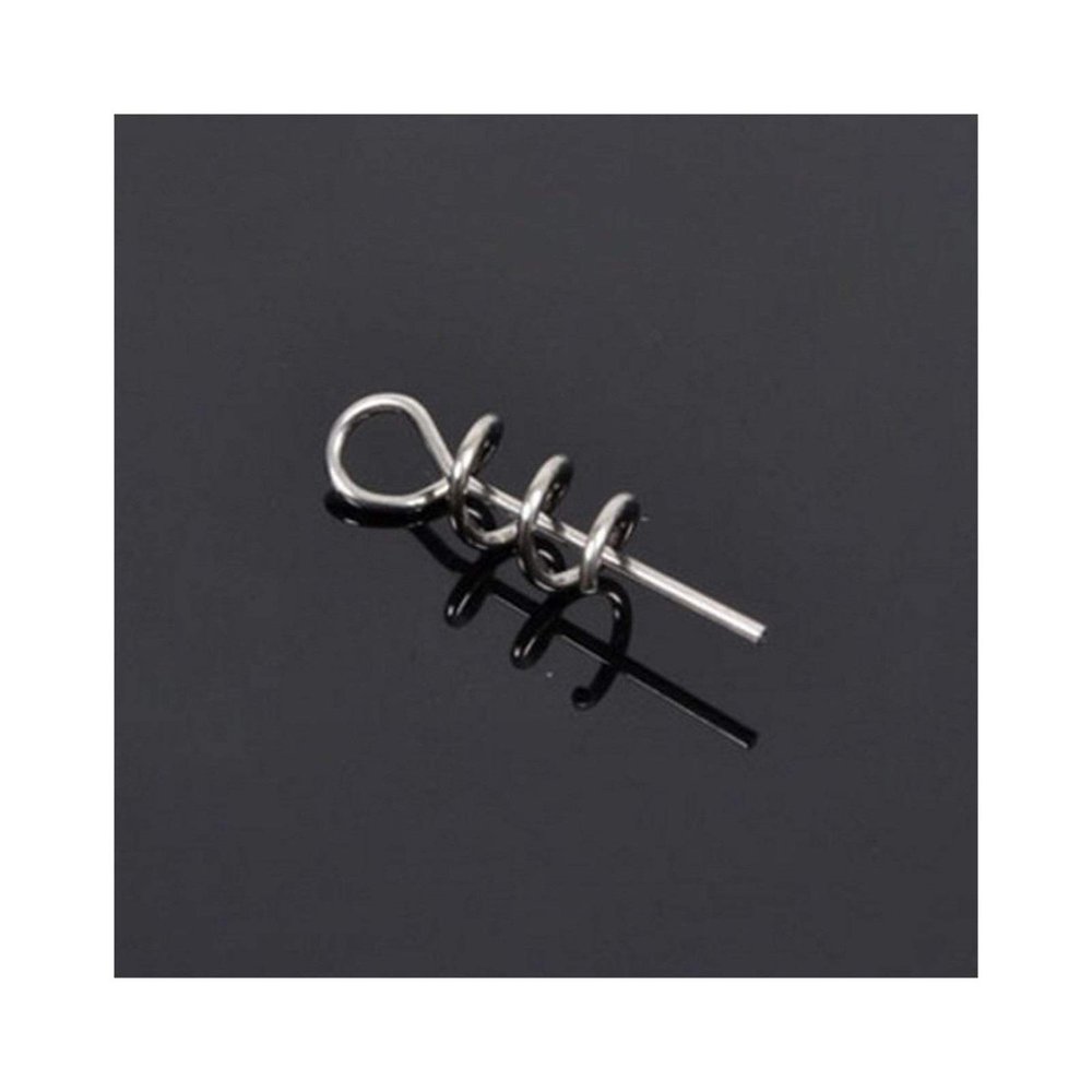 50Pcs/lot Soft Lure Pin Fishing Lure Connectors Fishing Hook Pins Assist Fishing Tools Spring Twist Crank Lock DaJiKan
