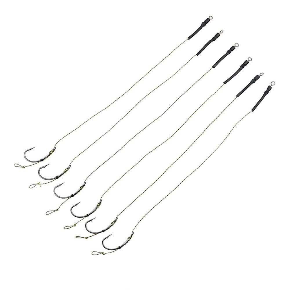 12 X Carp Fishing Hook Link Tied Rigs Terminal Tackle DaJiKan (Model Number : 2)
