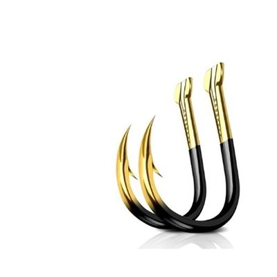 50pcs/lot Tungsten Steel Fishing Hooks Single Circle Fishhook Barbed Carp Fishing Hooks Sea Accessories Tackle DaJiKan (Color : 12)