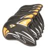 HB1 11pcs/Set Golf Head Covers Fit Most Clubs Wedge Classic Black Pu Leather Water Resistant Durable Eagle Tail Design Golf Accessories,Yellow view 2