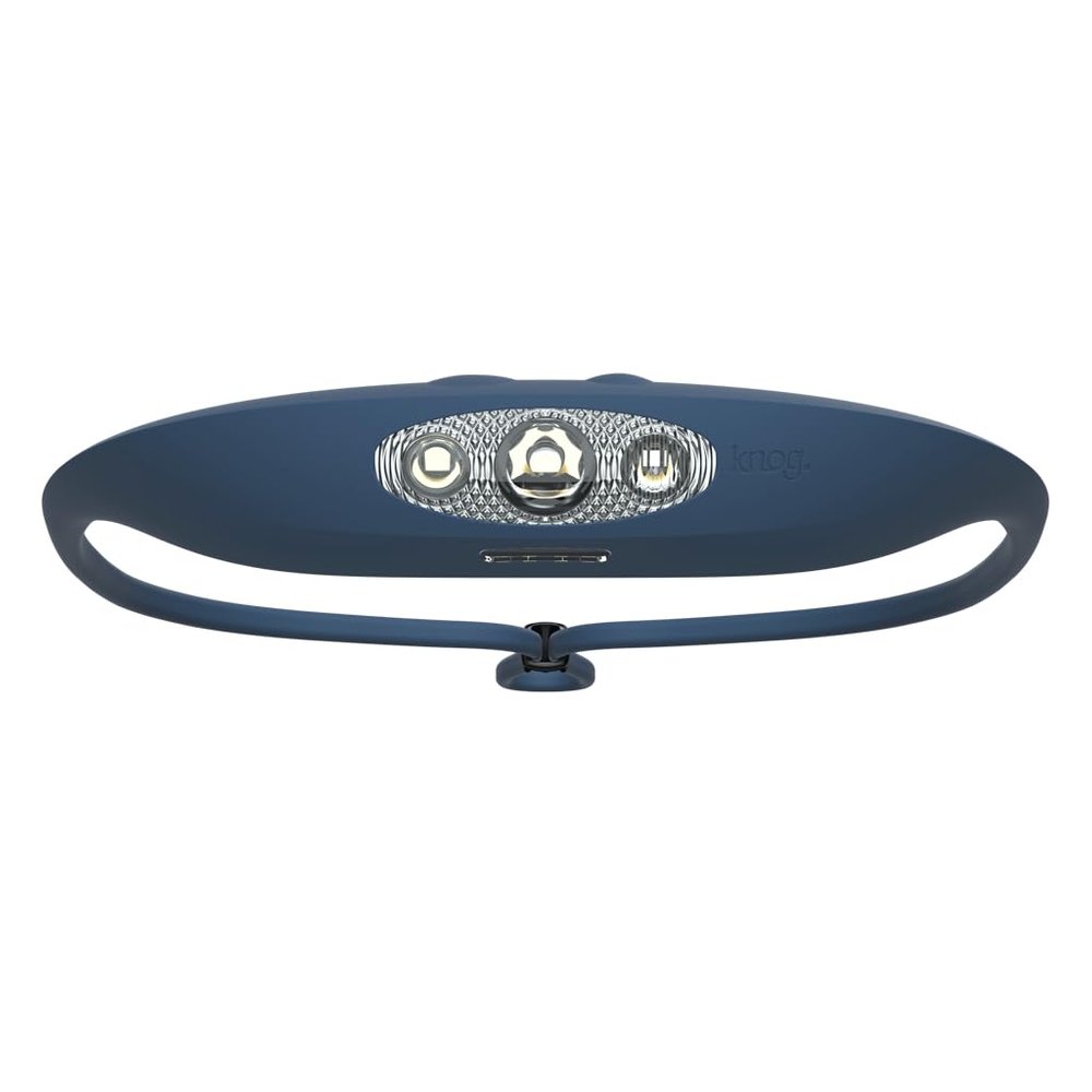 KNOG Bandicoot 250 LED Headlamp - Rechargeable Camping Headlamp with 40m Beam, IP67 Waterproof, Multi-Mode Lighting & Silicone Strap - Durable, Innovative Headlamp for Hiking & Outdoors, Blue