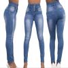 Women Plus Size Butt Lift High Waist Skinny Jeans Denim Pants view 4