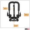OMAC Canoe, Boat, Surf, Kayak Roof Rack J-Style Bar, Rooftop Mount Carrier, 2 Pieces, fits SUV Car and Truck, Universal Fit, Black view 3