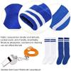 Wrzbest 2 Pair Kids Soccer Football Shin Guards Protector Calf Knee Protective Gear and 2 Pair Long Sleeve Socks with Referee Whistle for 3-13 Teenagers, Boys, Girls,Kids,Youth (Ages 3 to 6) view 3