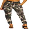 DvaeMalligo Camo Pants Womens Cargo Jogger Pants with Multi Pockets Slim Army Fatigue Camouflage Sweatpants Active Work Hiking Pants view 1
