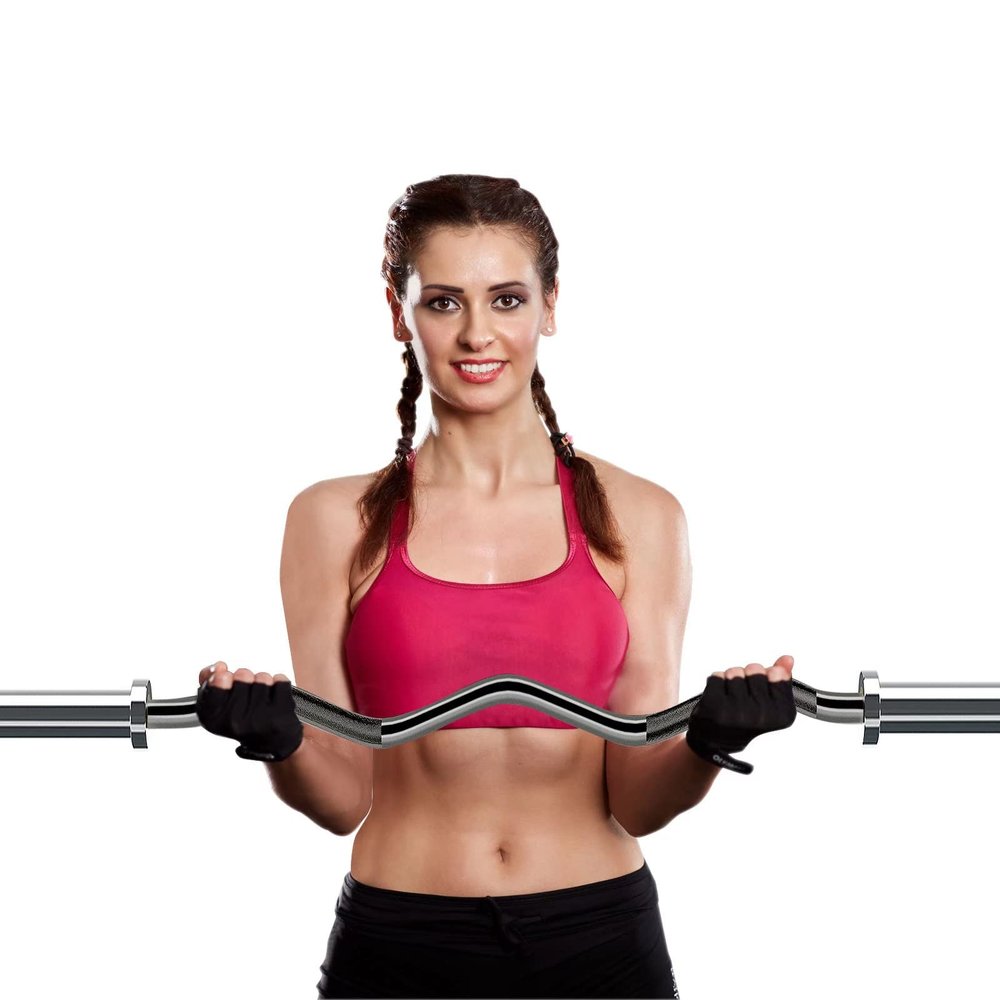 Elevens Olympic Training Barbells Curl Bar 330LBS/400LBS/700LBS /1000LBS/1200LBS/1500LBS Weight Capacity Available,Workout Barbell Super Suitable for Weightlifting, Hip Thrusts,Squats and Lunges(Black/330LBS