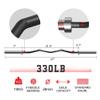 Elevens Olympic Training Barbells Curl Bar 330LBS/400LBS/700LBS /1000LBS/1200LBS/1500LBS Weight Capacity Available,Workout Barbell Super Suitable for Weightlifting, Hip Thrusts,Squats and Lunges(Black/330LBS view 4