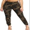 Camo Pants Womens Joggers Cargo Pants with Pockets Slim Camouflage Outdoor Lounge Sweatpants Athletic Works Hiking Pants view 1
