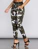 Camo Pants Womens Joggers Cargo Hiking Pants Slim Camouflage Army Fatigue Sweatpants Active Works Pants with Pockets view 3