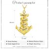 Wamantic Personalized Anchor Stainless Steel Chain Pendant Necklace Women Men Engraving 2 3 4 Names ID Vintage Necklace Lariat Jewelry Christmas Gifts for Women Mom(4 Names, Gold) view 2