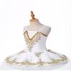 Aislor Kids Girls Sequin Ballet Dance Leotard Tutu Dress Swan Lake Dance Camisole Princess Dress Dancewear with Headwear Type A White 5-6 Years view 3