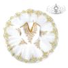Aislor Kids Girls Sequin Ballet Dance Leotard Tutu Dress Swan Lake Dance Camisole Princess Dress Dancewear with Headwear Type A White 5-6 Years view 4