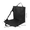 Tomotato Beach Chair Black Folding Cushion Camping Chair Portable Lightweight Stadium Seat Cushion with Backrest for Outdoor Festivals Stadiums view 3