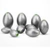 AMYSPORTS Egg Lead Fishing Weights Kit Drop Bass Weights Sinker Tackle Saltwater Casting Fishing Sinkers Set Oval Freshwater 20pcs 1/4oz view 1