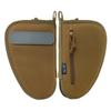 DBTAC Pistol Rug Case | Tactical 1x Handgun Firearm Shooting Padded Case with Lockable Zipper, Removable & Reflective Patch (8.5" x 5.5" Small Pistol Case, Brown) view 1