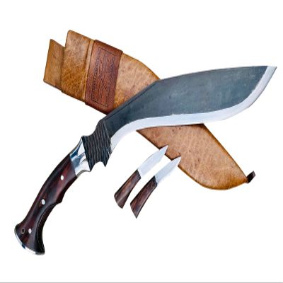 EGKH - 16 Inch High Tactical Battle Khukuri - Handmade Kukri - Hand Forged - Highly graded Carbon Steel Blade - Full Tang Rosewood Handle