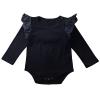 0-24M Newborn Infant One-Piece Romper Clothes Toddler Baby Girls Cute Solid Ruffles Sleeve Bodysuit Tops Jumpsuit view 1