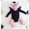 0-24M Newborn Infant One-Piece Romper Clothes Toddler Baby Girls Cute Solid Ruffles Sleeve Bodysuit Tops Jumpsuit view 2