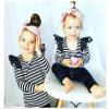 0-24M Newborn Infant One-Piece Romper Clothes Toddler Baby Girls Cute Solid Ruffles Sleeve Bodysuit Tops Jumpsuit view 3