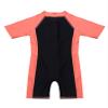 Loloda Boys One Piece Rash Guard Swimsuit Short Sleeve Water Sport Bathing Suits UPF 50+ Sun Protection Red 7-8 Years view 4