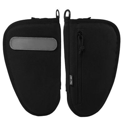 DBTAC Pistol Rug Case | Tactical 1x Handgun Firearm Shooting Padded Case with Lockable Zipper, Removable & Reflective Patch (10.5" x 6" Medium Pistol Case, Black)
