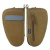 DBTAC Pistol Rug Case | Tactical 1x Handgun Firearm Shooting Padded Case with Lockable Zipper, Removable & Reflective Patch (10.5" x 6" Medium Pistol Case, Brown) view 1