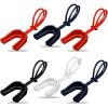 TOODOO 6 Pcs Strapped Mouth Guard Sports Mouthguard with Strap No Boil Football Boxing Mouthpiece Adult Youth Braces Soft Mouthguard for Lacrosse Basketball Hockey Wrestling(Colorful,Adults) view 1