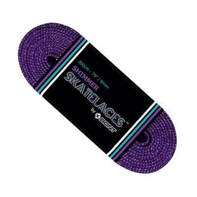 Bont Skates 8mm Shimmer Laces - 79" 96" 108" - Smoked Amethyst Purple (79")