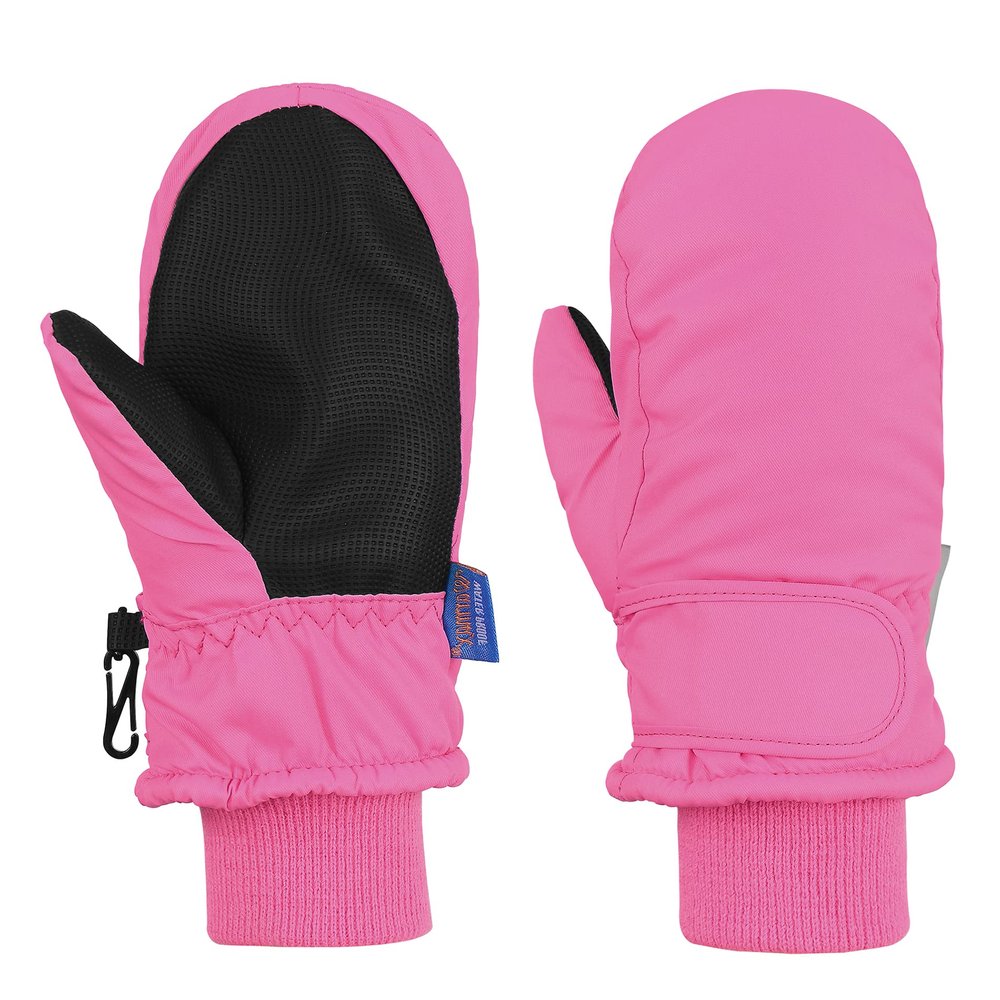 American Trends Toddler Mittens Snow Boys Waterproof Gloves Kids Ski Winter Gloves for Girls Infant Baby Mittens Pink 2-4 Years