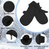 American Trends Toddler Mittens Snow Boys Waterproof Gloves Kids Ski Winter Gloves for Girls Infant Baby Mittens Pink 2-4 Years view 3