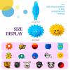 Chalyna 25 Pieces Tennis Racket Vibration Dampeners Silicone Tennis Dampeners Cartoon Vibration Dampeners for Tennis Racket Racquetball view 2