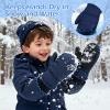 American Trends Toddler Mittens Snow Boys Waterproof Gloves Kids Ski Winter Gloves for Girls Infant Baby Mittens Rose 1-2 years view 2