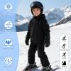American Trends Toddler Mittens Snow Boys Waterproof Gloves Kids Ski Winter Gloves for Girls Infant Baby Mittens Rose 1-2 years view 4