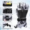 Ski Gloves, Warmest Waterproof and Breathable Snow Gloves for Cold Weather, Fits Both Men & Women,for Parent Child Outdoor - Size XS view 2