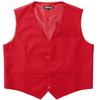 ZEROYAA Men's Hipster Urban Design 3 Pockets Business Formal Dress Vest for Suit Tuxedo ZLSV16 Red Medium view 4