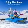 Odtmger Ski Gloves,Snow Gloves Waterproof Winter Warm Cold Weather Touchscreen Gloves for Parent& Child Kids Skiing,Snowboarding view 4