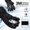 Odtmger Ski Gloves,Snow Gloves Waterproof Winter Warm Cold Weather Touchscreen Gloves for Parent& Child Kids Skiing,Snowboarding view 3