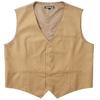 ZEROYAA Men's Hipster Urban Design 3 Pockets Business Formal Dress Vest for Suit Tuxedo ZLSV16 Khaki XX-Large view 4