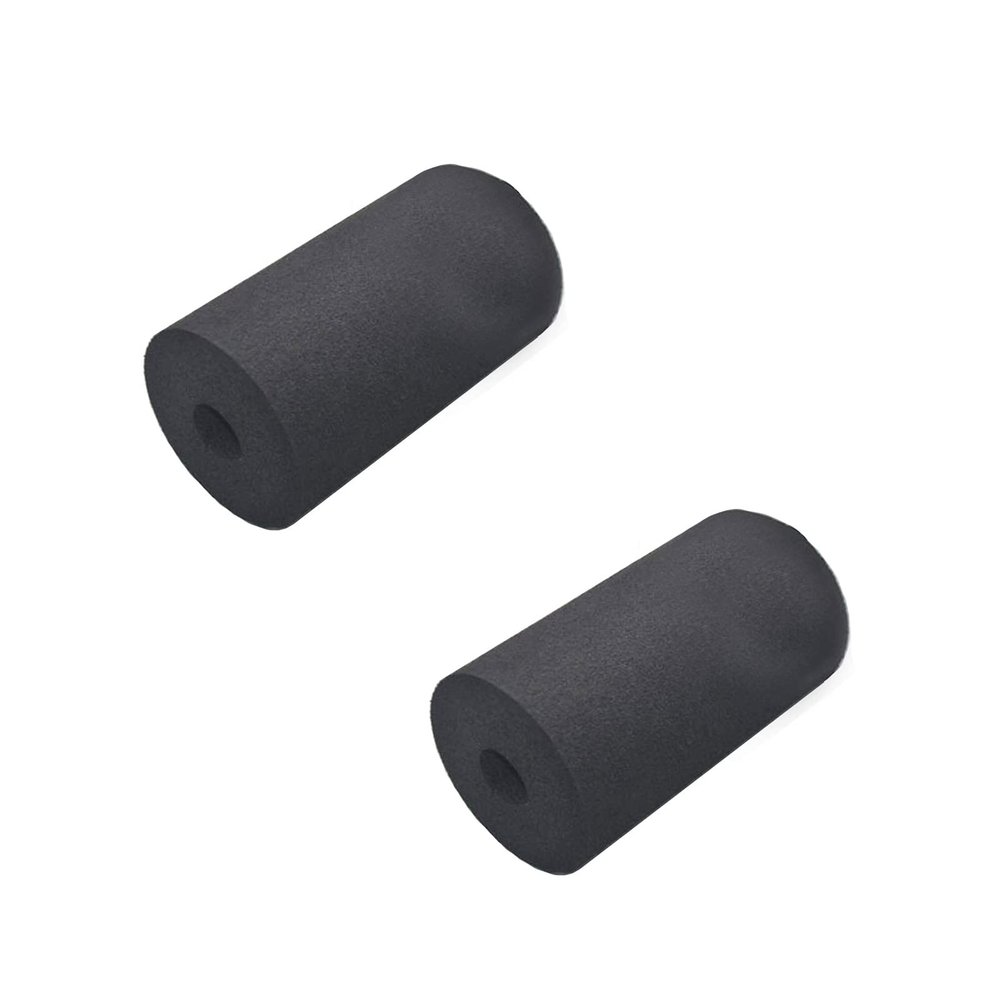 Fitness Equipment Replace Sponge Handle Grips Pipe Black NBR Foam Wrap Tube for Fitness Benches, Push Up Board, Home Gym - 2 Pcs (135x22mm B)