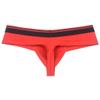 JAXFSTK Men's Cotton Bikini Thong Cheeky Boxer Briefs Underwear Elastic Waistband Brazilian Bikini Briefs 3" Butt Red M view 1