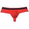 JAXFSTK Men's Cotton Bikini Thong Cheeky Boxer Briefs Underwear Elastic Waistband Brazilian Bikini Briefs 3" Butt Red M view 2