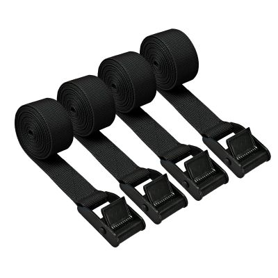 Premium Tie Down Straps Short, 4 Pack Adjustable Lashing Straps Ratchet Straps Heavy Duty Ratchet Tie Down Straps Cargo Straps with Cam Buckle Suitable for Carrying Various Cargo or Luggage