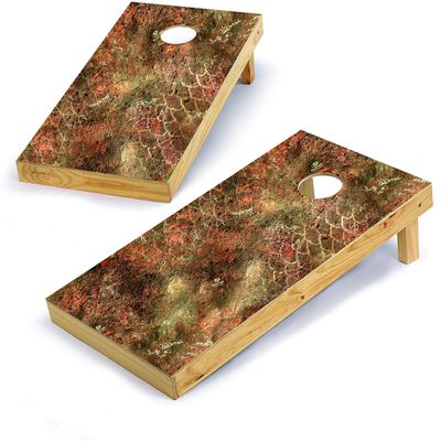 Mossy Oak Graphics, Cornhole Board Wrap Kit, Elements Coastal Rainbow Trout, 2 Pieces of 24.5 x 48.5, Peel and Stick Vinyl, Pre-Cut Hole