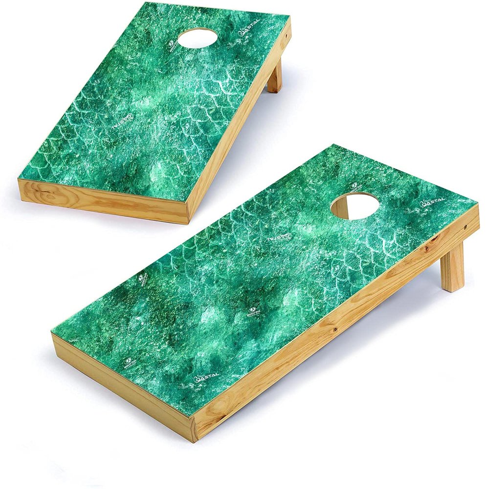 Mossy Oak Graphics, Cornhole Board Wrap Kit, Elements Coastal Tropic, 2 Pieces of 24.5 x 48.5, Peel and Stick Vinyl, Pre-Cut Hole