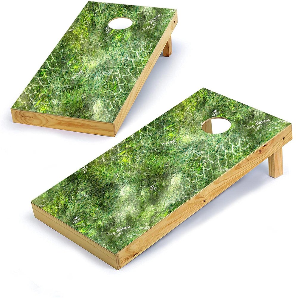 Mossy Oak Graphics, Cornhole Board Wrap Kit, Elements Coastal Mackerel, 2 Pieces of 24.5 x 48.5, Peel and Stick Vinyl, Pre-Cut Hole