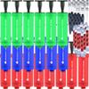 The Friendly Swede Ball Pump for Sports Balls  Hand Air Pump Including Needles and Nozzles - Suitable for Basketball, Soccer, Volleyball - Built-in Needle Storage & Flexible Hose - Multicolor 20pk view 1