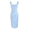 FOVIGUO Mother of The Bride Dress Short Evening Party Dress Lace Jacket Two Pieces Light Blue, X-Large view 3