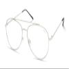 Kenneth Cole REACTION KC1511-B Teardrop Blue Light Blocking Eyewear Frames, Shiny Light nickeltin, 59mm view 1