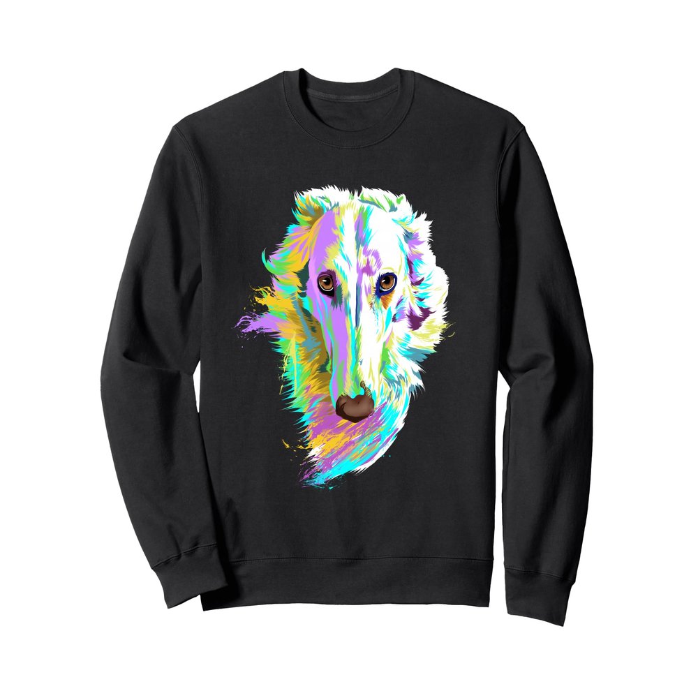 Colourful Dog Borzoi Sweatshirt